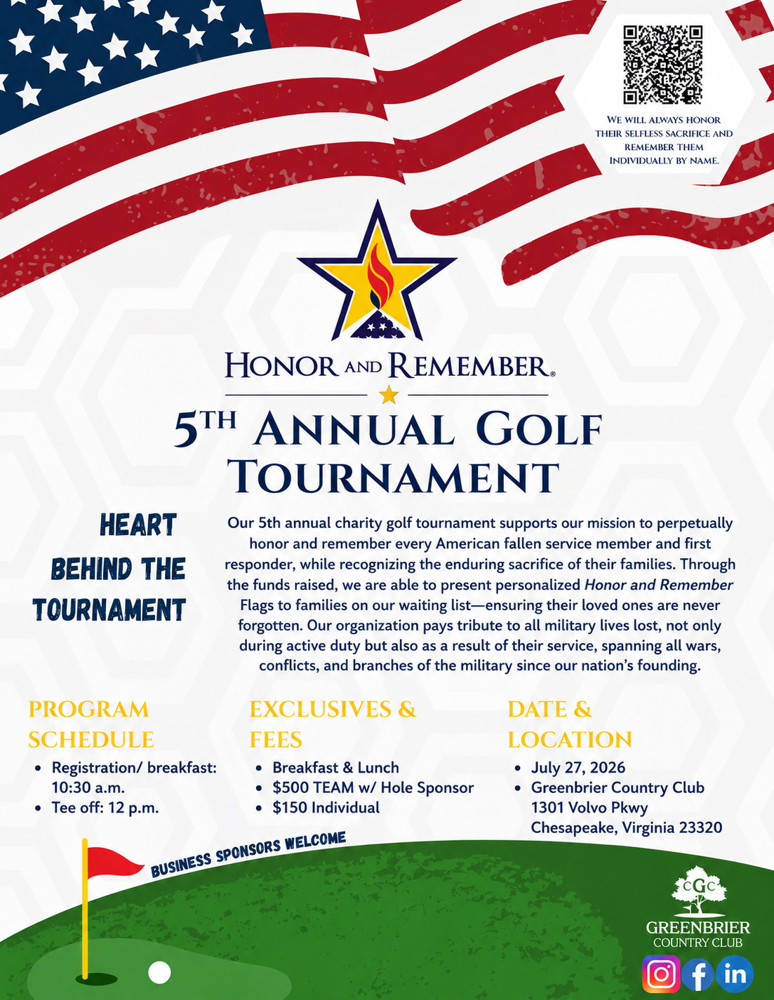Golf Tournament Sponsor 1