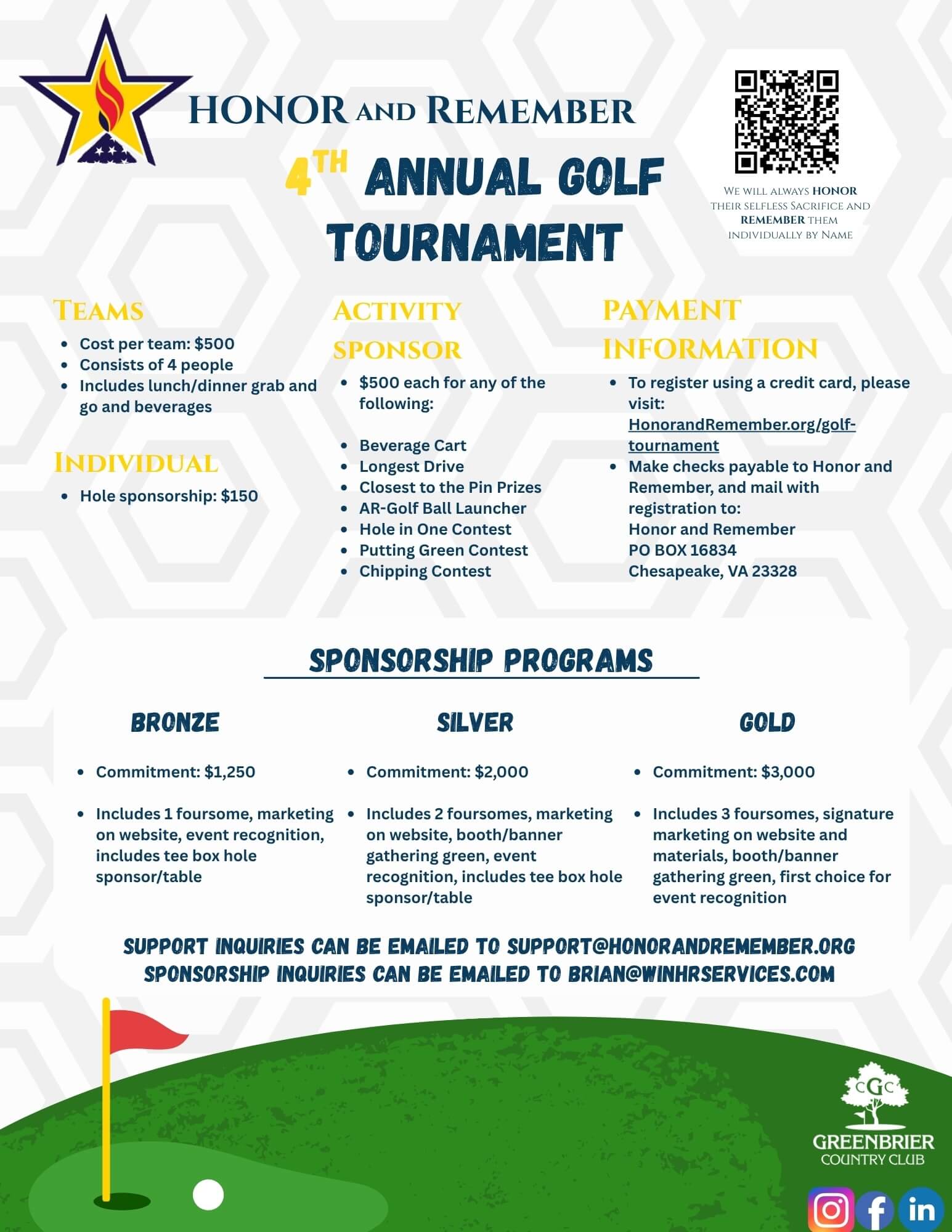 Golf Tournament Sponsor 2